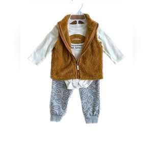 Baby Football Thanksgiving Outfit 12M NWT